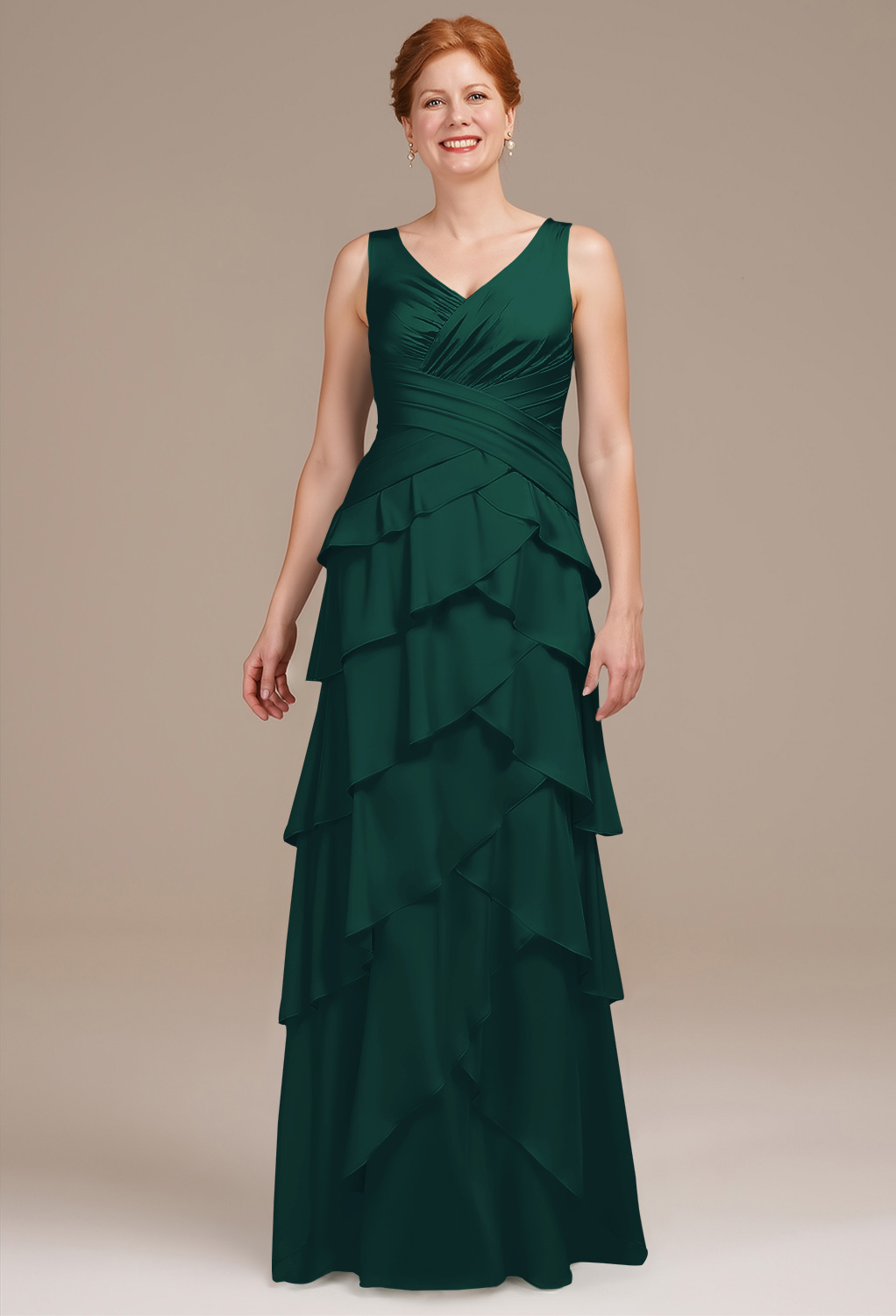 AW Addie Hunter Green  Mother of the Bride Dresses
